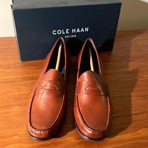 Cole Haan Laurel Moc Penny Loafers Sequoia Brown New